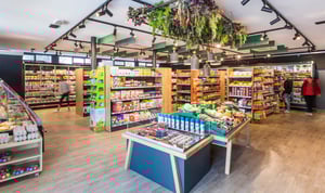 Negozio interno supermarket